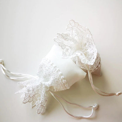 20 pcs - White Lace Favor Bags